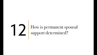 Permanent Spousal Support