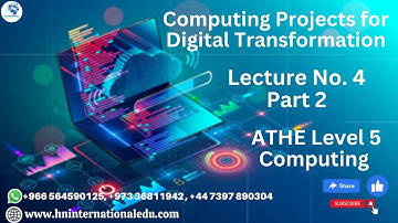 Computing Projects for Digital Transformation Lecture No. 04 Part 2 ATHE Level 5 Computing