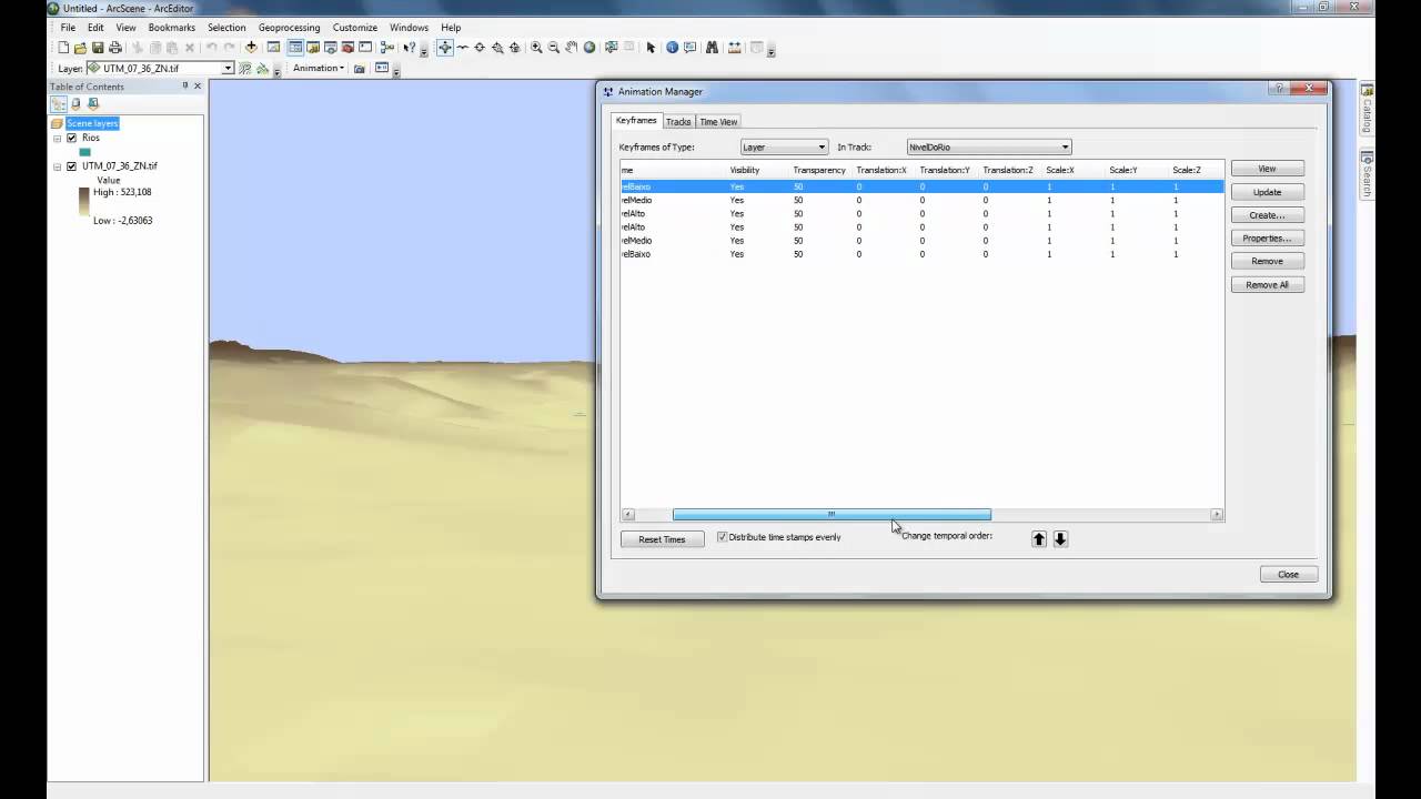 Demonstração ArcScene 10 - Animação 3D de Enchente esri inc