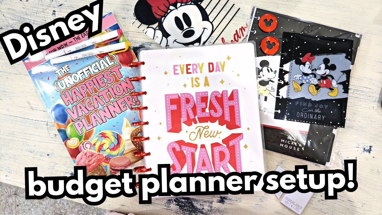 Setting up my Disney Happy Planner for budget tracking | Creating my own budget planner!
