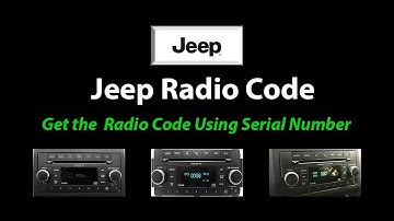 Unlock Jeep Radio Code Using Serial Number