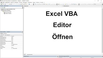 Excel VBA Lektion 2: Editor öffnen