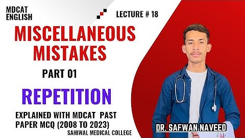 Miscellaneous mistakes ( Repetition Mistakes) interesting facts of English grammar