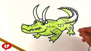AMAZING How to Draw LOKI Crocodile Variant - with Color