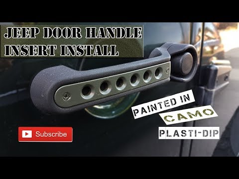 Jeep JK door handle insert Install