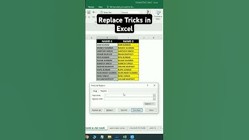 Replace Tricks in Excel #excel #excel function #tricks #replace #shorts