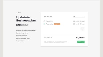 PandaDoc: Change billing plan