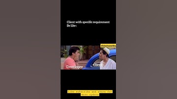 Client with specific requirement.... developer be like 😂😂🤣 | #shorts #viral #trending #memes #hr