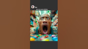 Give me some Skittles🍬 #ai #chatgpt #therock
