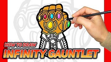 How to draw Infinity Gauntlet | The Avengers | Step by Step