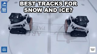 Sawtooth Skid Steer Tracks for Snow & Ice Demo | Ultimate Winter Traction in Action
