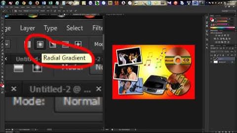 Photoshop CS6  bai 6  Làm việc với công cụ Gradient Tool, các kiểu tô màu chuyển, cách lữu trữ và sử