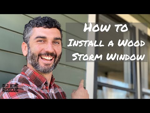 How to Install a Storm Window/ With Morgan Reinart / Rescue Don't Replace