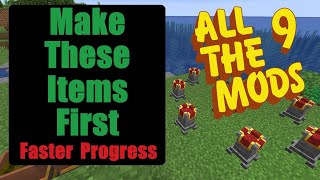 All The Mods 9 - Ep 1 Make These Items First (Faster Progress) - ATM9 Minecraft 1.20 English