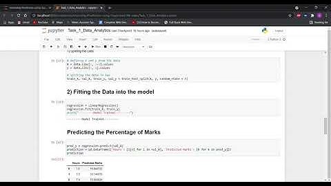 Data Science and Business Analytics | Task-1 Prediction using Supervised ML