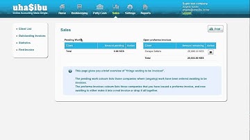 Uhasibu Sales Invoicing
