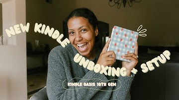 KINDLE OASIS UNBOXING! ✨📖 Unboxing, Setup, & First Impressions!