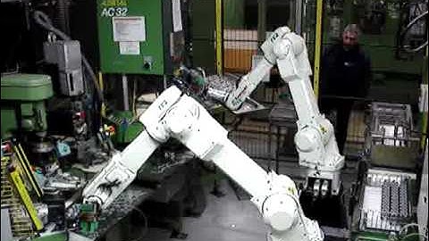 RFA Kawasaki Robotloaders loading drilling and tapping machines