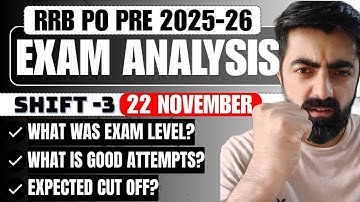 IBPS RRB PO PRE 2025 Exam Analysis & Review (Shift - 03) || Know what was the Exam Level | By Dhr...