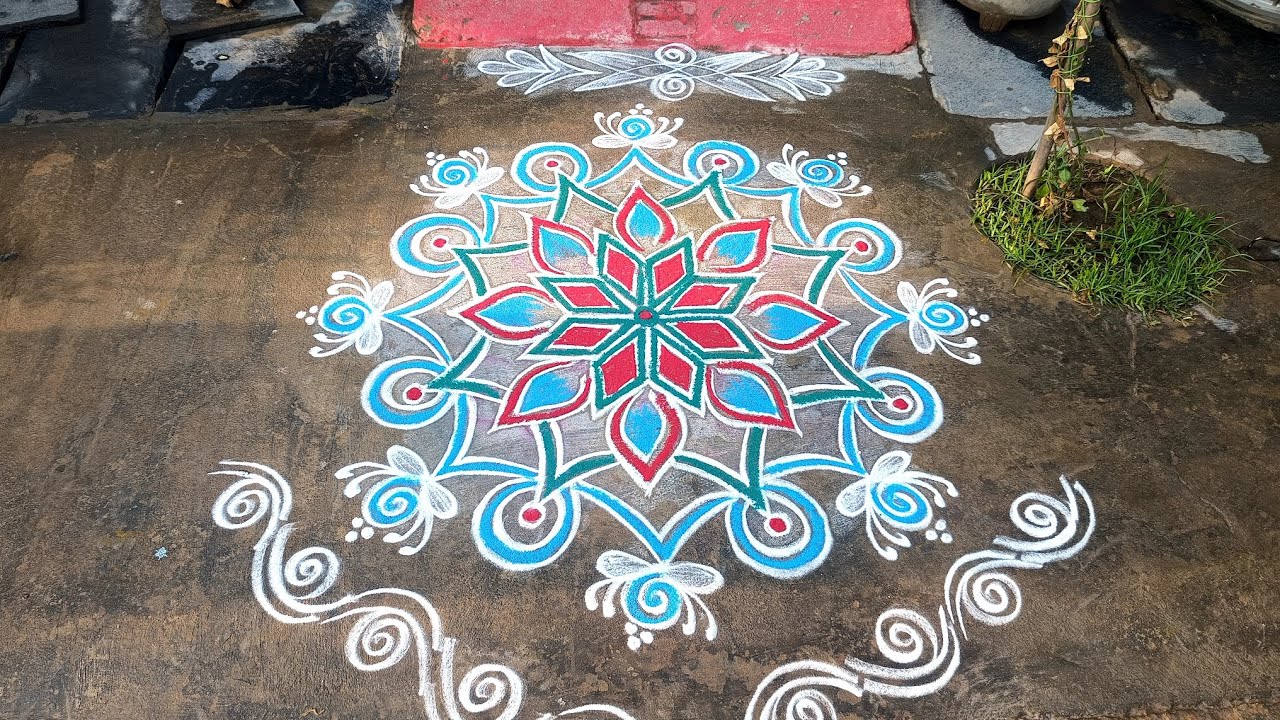 (103)🌺అందమైన ఆకర్షణీయమైన సాంప్రదాయమైన బ్యూటిఫుల్ ముగ్గులు traditional rangoli#apartmentmuggulu