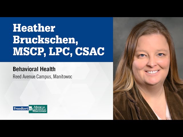 Watch Heather Bruckschen, MSCP, LPC, CSAC on YouTube.