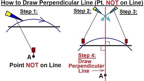 Geometry - Constructions (5 of 15) How to Draw a Perpendicular Line from a Point NOT on the LIne