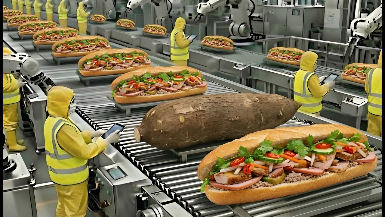 Inside the Food Factory: Mass Production from Giant Cassava roots to Vietnamese sandwich 