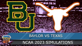 Baylor vs Texas - College Basketball 2\/25\/2023 - NCAA Full Game Highlights - NBA 2K23 Sim
