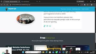Project UTS Mahasiswa: Web Belajar Pemrograman
