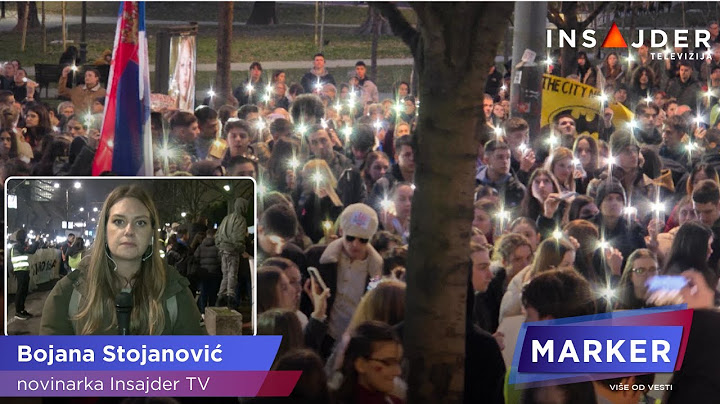 Reporterka Insajdera na protestu beogradskih srednjoškolaca ispred Republičkog tužilaštva