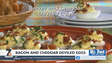 Mr. Food:  Bacon and cheddar deviled eggs (08/23)