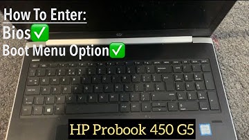 HP Probook 450 G5 - How To Enter Bios (UEFI) & Boot Menu | Boot From USB