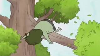 Muscle Man Flies Off Water Slide Ear