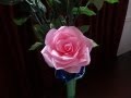 How to make tissue paper rose flower with wrapping method / Valentine's day craft