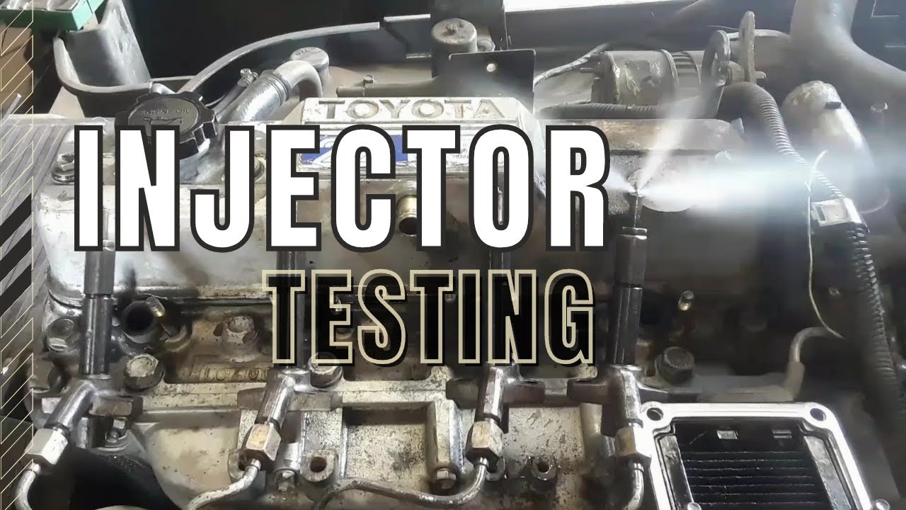 Diesel Fuel Injector Testing fuel atomisation YouTube