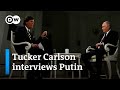 Key takeaways from tucker carlsons interview with russias putin  dw news