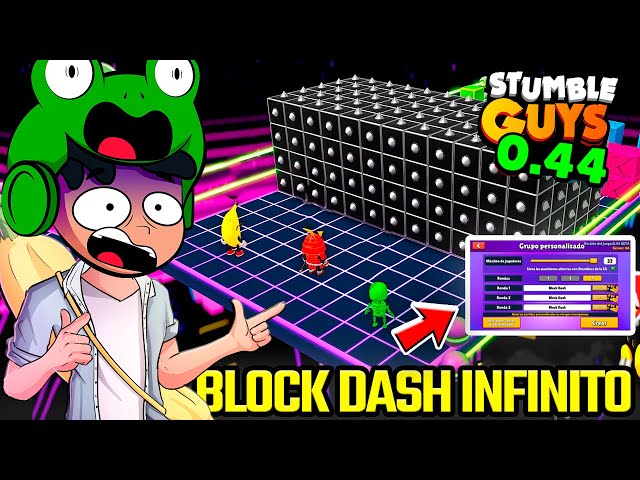 Cómo jugar a Block Dash infinito en Stumble Guys