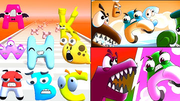 Merge ALPHABET LORE ,3D Run, VS Alphabet ABC Letter Run, Number Lore, Alphabet Lore Battle,⭐⭐⭐⭐⭐