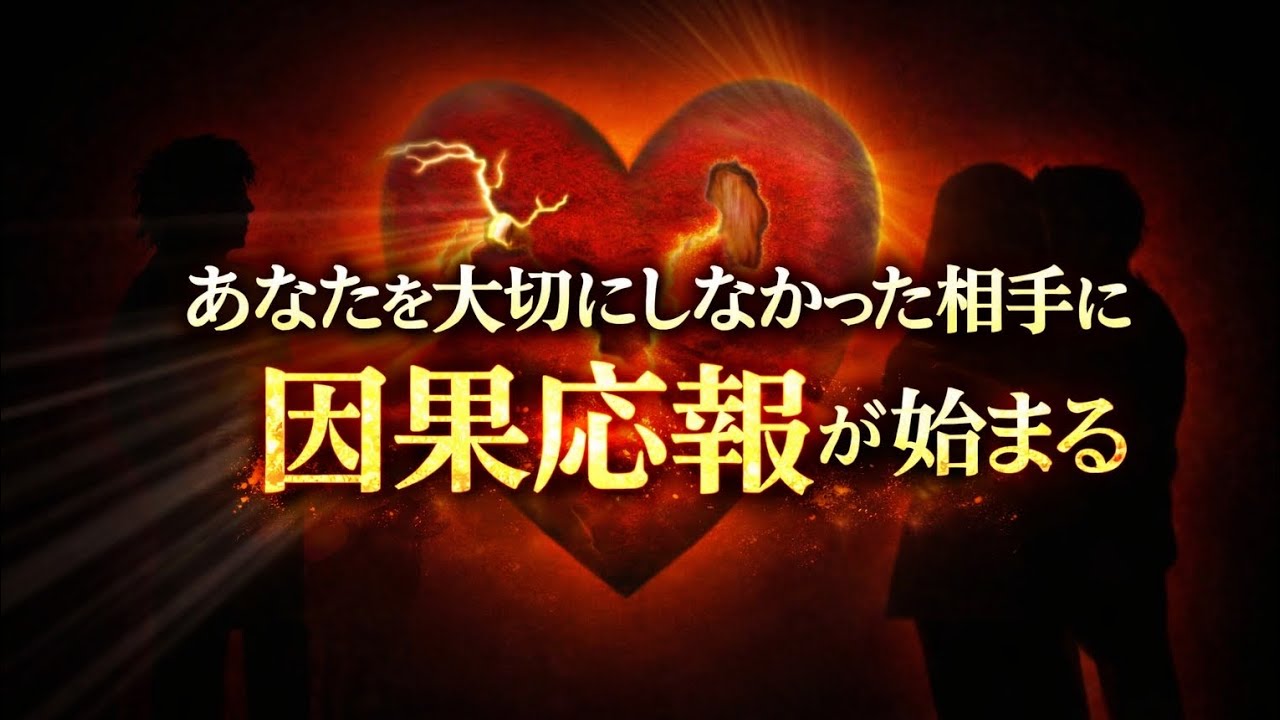 【因果応報】【タロット】あなたを大切にしなかった相手に起き始めている因果応報🔥🔥🔥