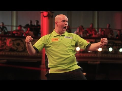 NINE-DARTER! | Michael van Gerwen v Steve Beaton (With Hilarious Andrew Flintoff Commentary)!