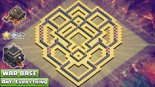 NEW! Clash of Clans TH9 War Base with Geared Up Double Cannon 2017  Anti GOVAWI, Anti LALOON