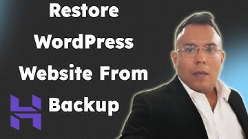 How To Restore WordPress Website From Backup In Hostinger 2025  Restore Website In Hostinger