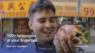 Break down the language barrier with Real-Time Translation in Webex