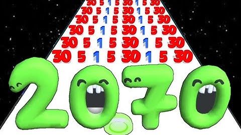 Number run - all max level iOS trailer gameplay walkthrough #satisfying and #relaxing