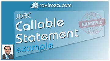 JDBC Callable Statement Example (Gujarati)