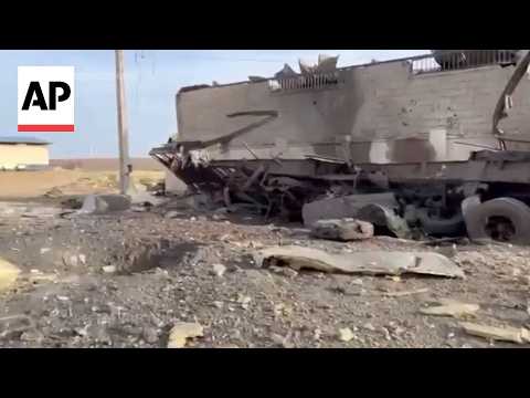 Iranian Red Crescent video shows aftermath of what it says is US-Israeli strike on its warehouse