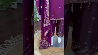 Top* • *Fabric*: Roman glass • *Lining*: Soft Micro Cotton • *Work*: Thread with sequnce •