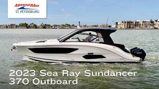 Stunning Trade-In | 2023 Sea Ray Sundancer 370 Outboard | Available NOW at MarineMax St. Petersburg