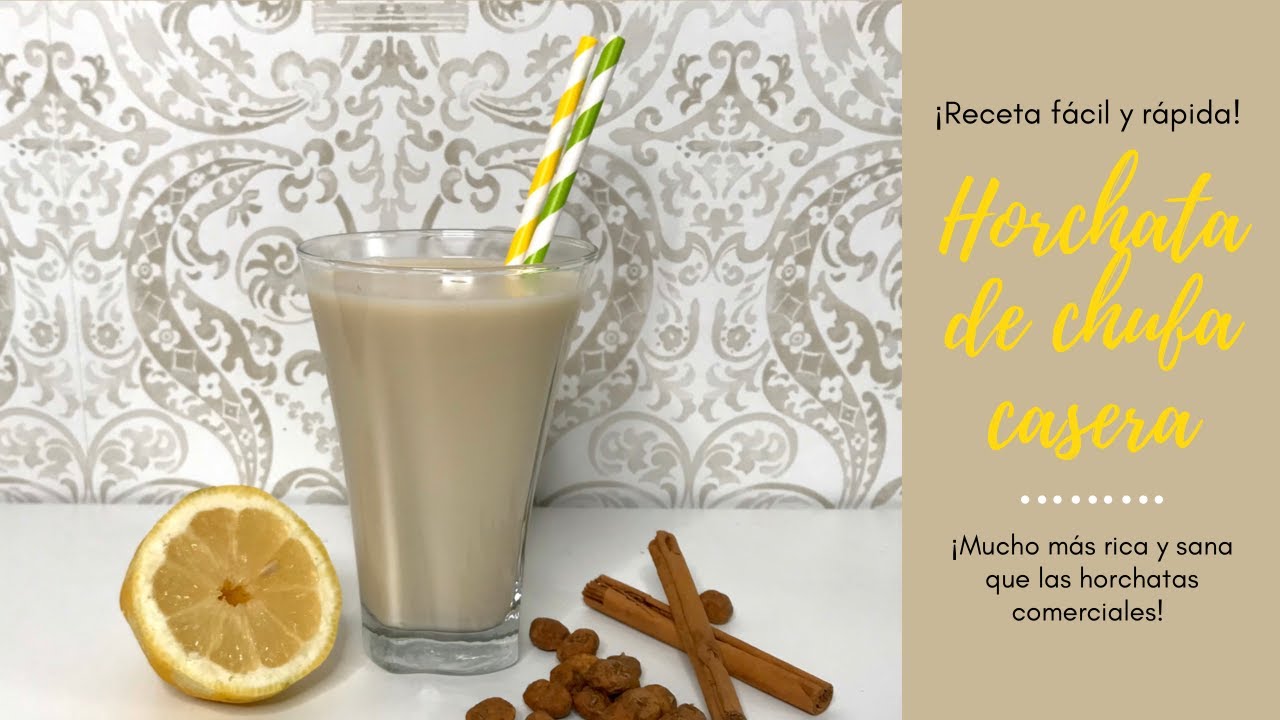 Cómo hacer HORCHATA DE CHUFA CASERA🥰 ¡Mucho más RICA y SALUDABLE!