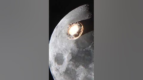 Rare footage of an asteroid impact